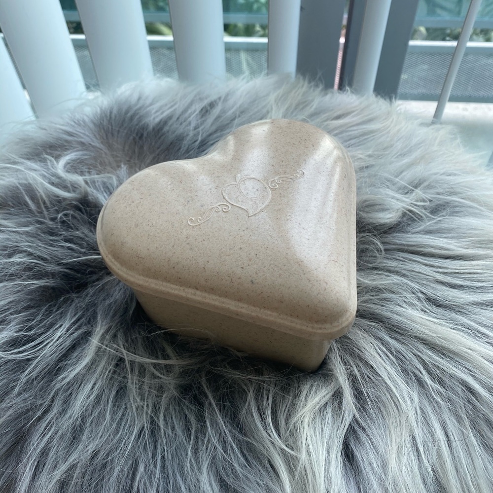 New Biodegradable Bamboo Heart Shaped Box / Urn